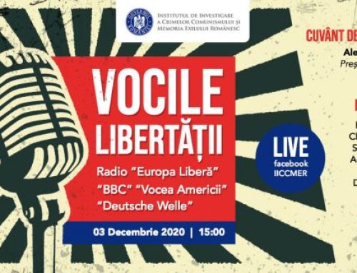 Conferința Vocile libertății: Radio „Europa Liberă”, „BBC”, „Vocea Americii”, „Deutsche Welle”, organizată de IICCMER, va fi transmisă LIVE pe pagina de Facebook joi, 3 decembrie 2020